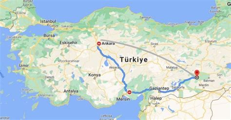 Diyarbakır ankara arası kaç km otobüsle